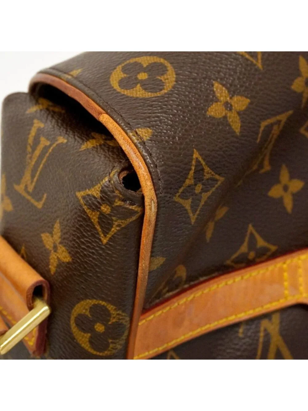 Louis Vuitton Shoulder Bag Monogram Abbesses Brown